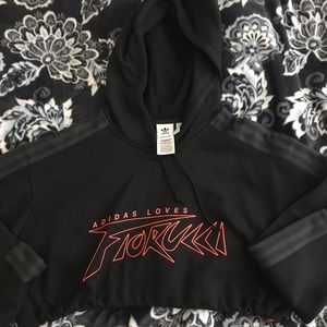 adidas fiorucci crop sweater